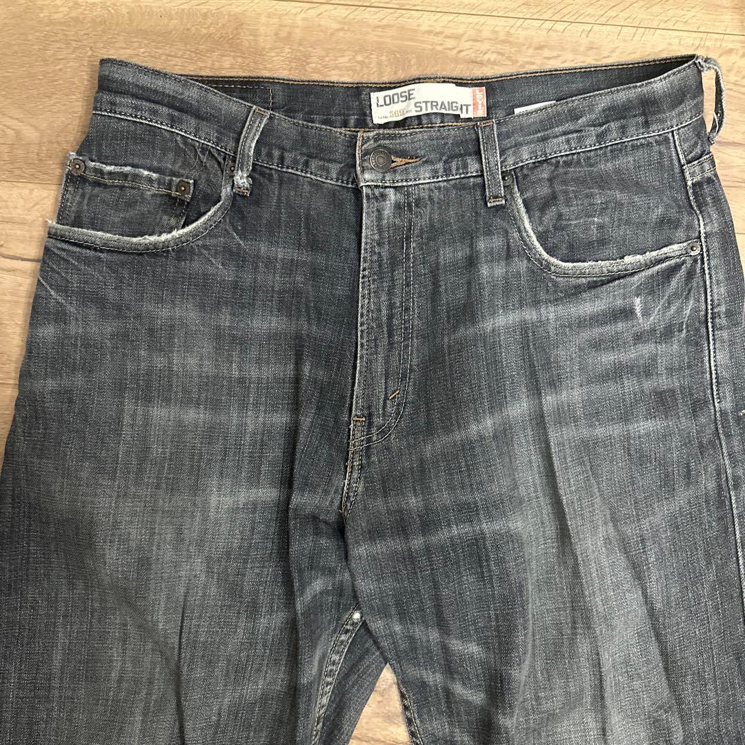 Vintage Levi’s 569ブラックストレートワイドデニム