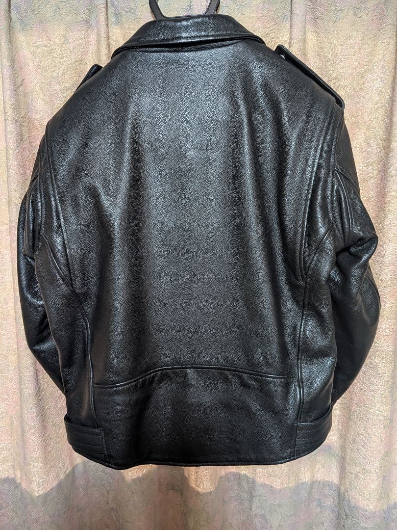 FREE BEE ブラック 牛革ジャケット L〜XL (表示LW)