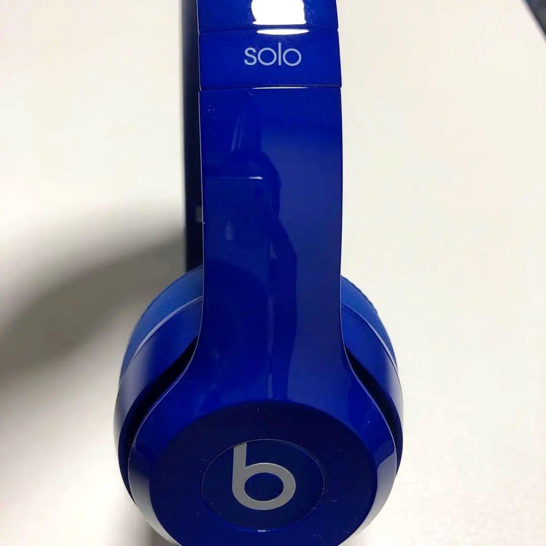 beats solo2 青 ヘッドホン