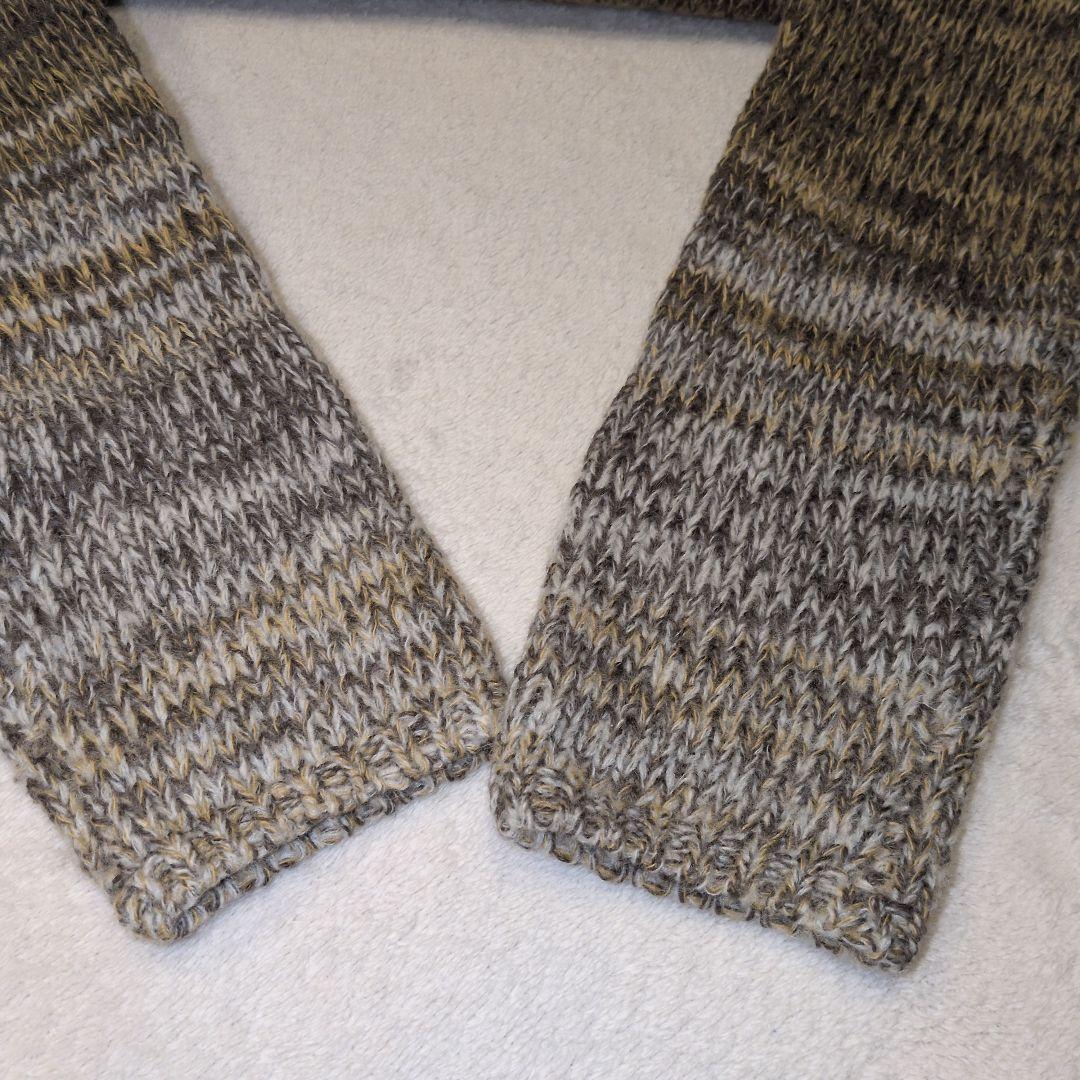 45R　花柄刺繍　ニット　グラデーション　アルパカ混