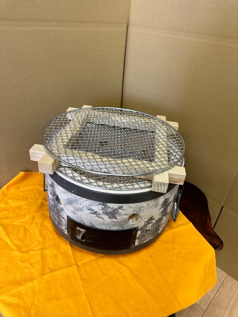 炭火飛騨コンロ・民芸コンロ　未使用品/長期保管現状品■80