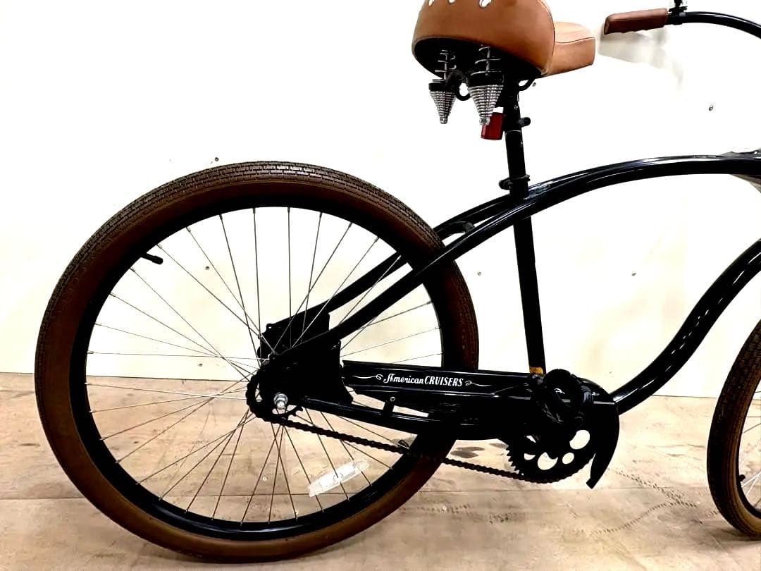 クラシッククルーザー 自転車 26インチ ブラック