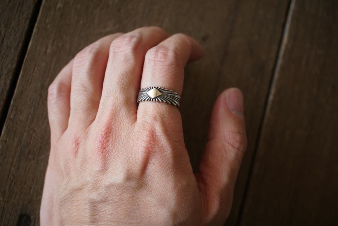 Navajo ナバホ族 PAT BEDONI 14K リング 16.5号