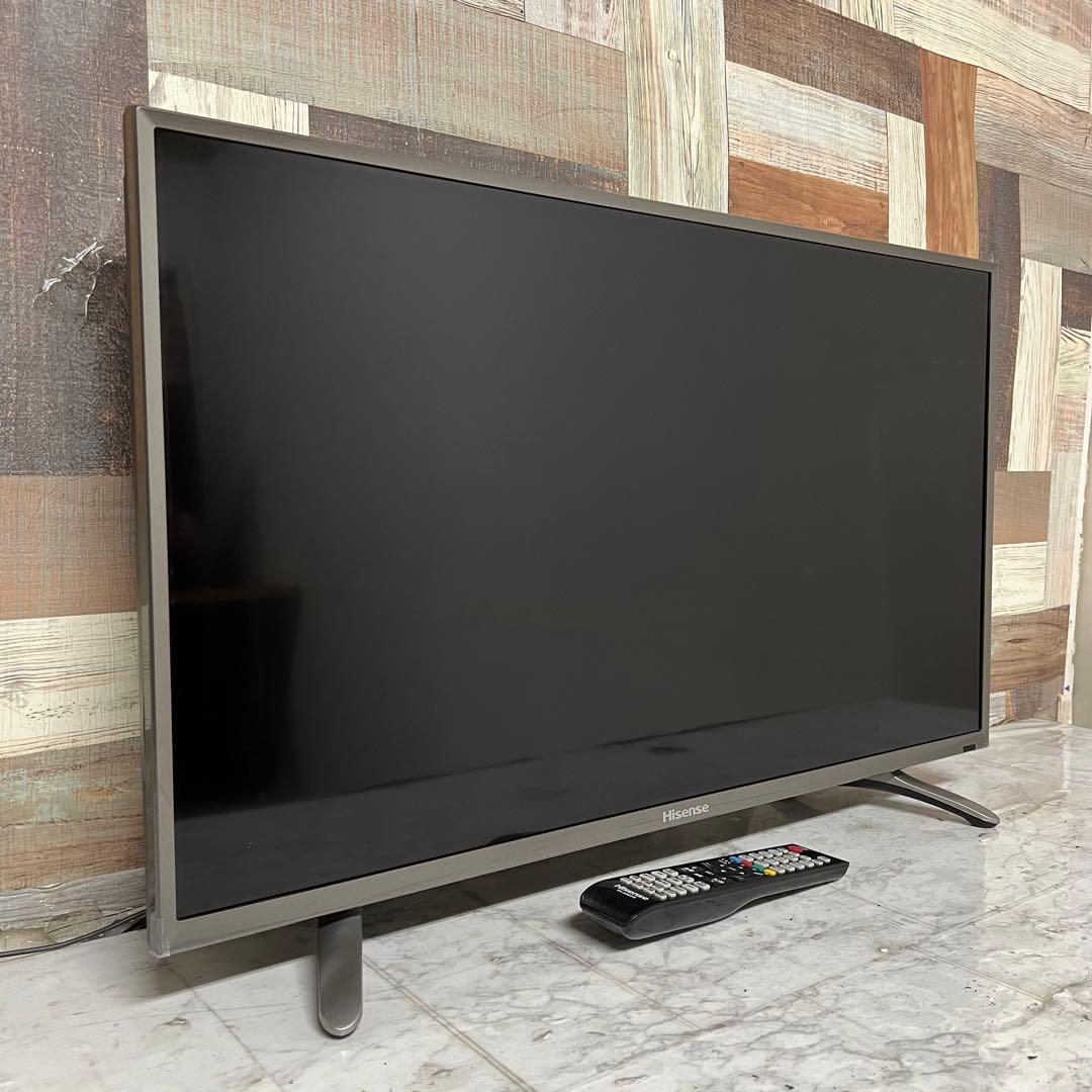 天才肌さん全国送料込ハイセンス32型液晶テレビ外付HDD裏番組録画対応、箱付き