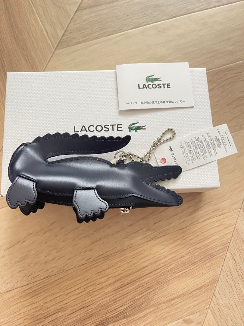 LACOSTE ワニ型ケース ネイビー