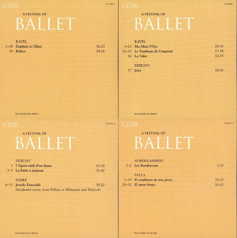 バレエの祭典 50枚組CD 限定盤（名曲＆名指揮者多数）