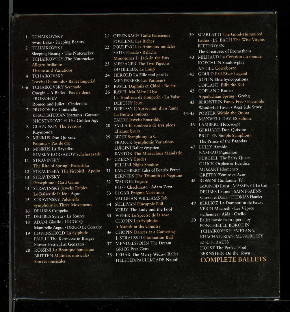 バレエの祭典 50枚組CD 限定盤（名曲＆名指揮者多数）