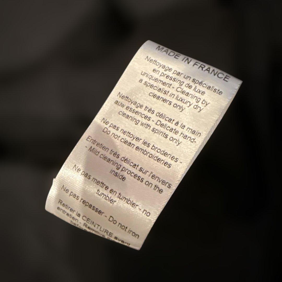 LANVINランバン フラワー刺繍 ビーズ ひざ丈ワンピース 個性的