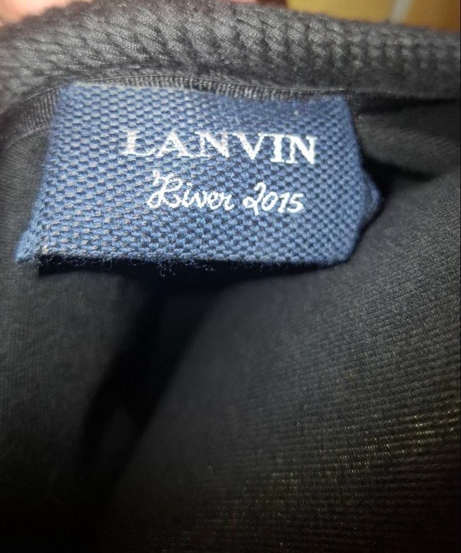 LANVINランバン フラワー刺繍 ビーズ ひざ丈ワンピース 個性的