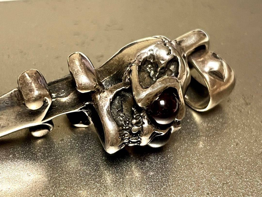 【週末限定値下げ】スカル クロー ネックレス トップ 925 A&G