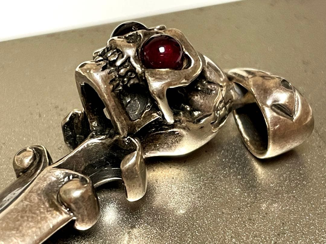 【週末限定値下げ】スカル クロー ネックレス トップ 925 A&G