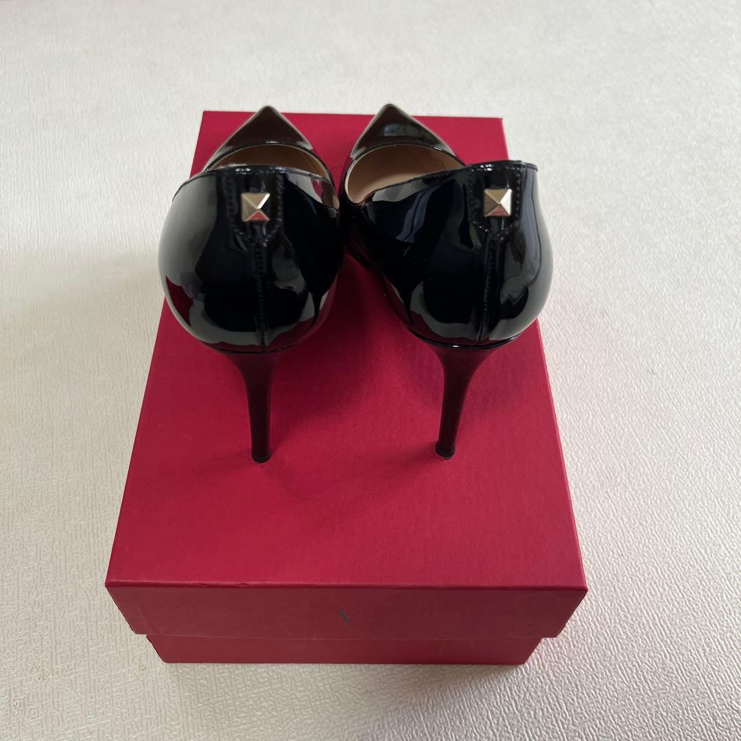 【momo】Valentino ブラックらハイヒール　38