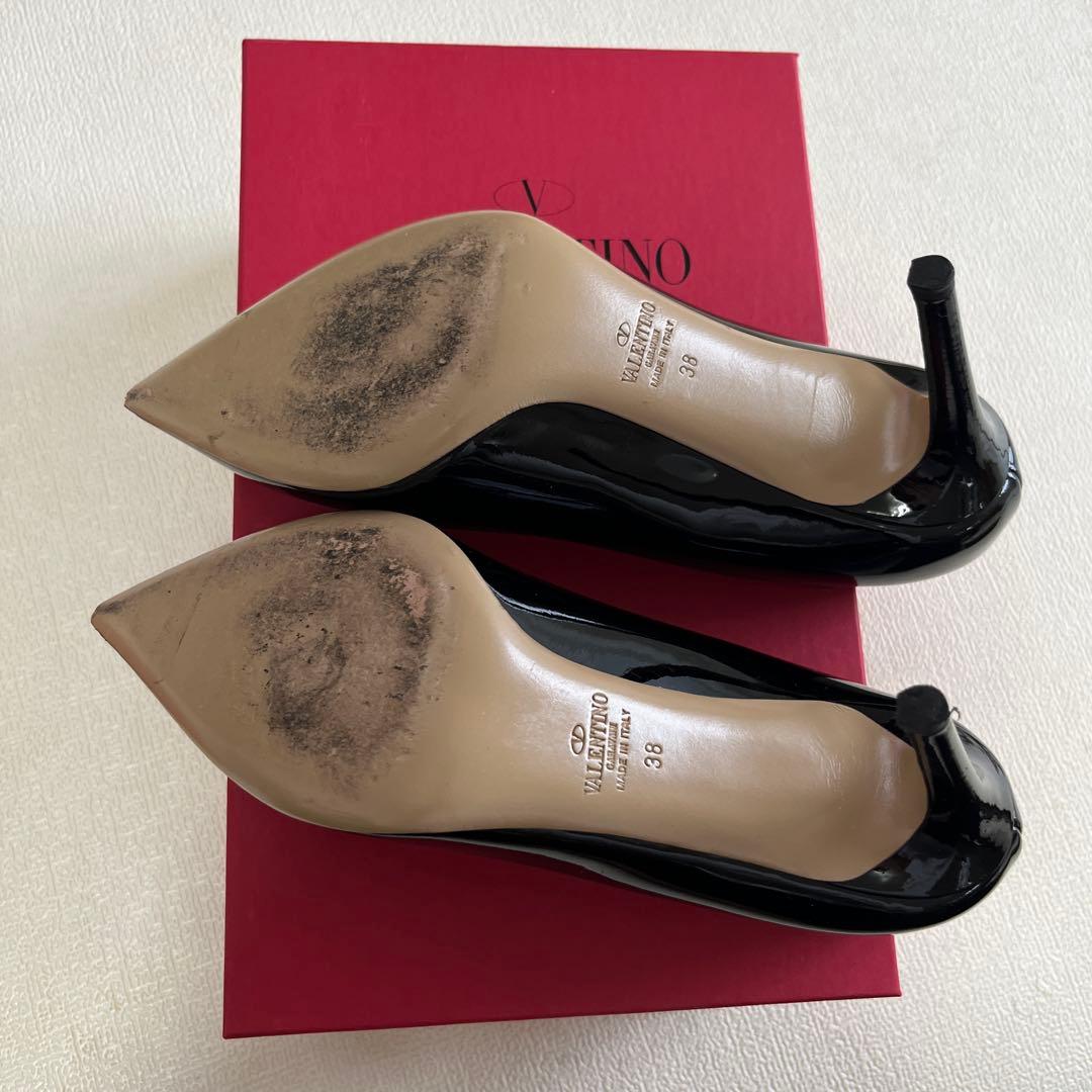 【momo】Valentino ブラックらハイヒール　38