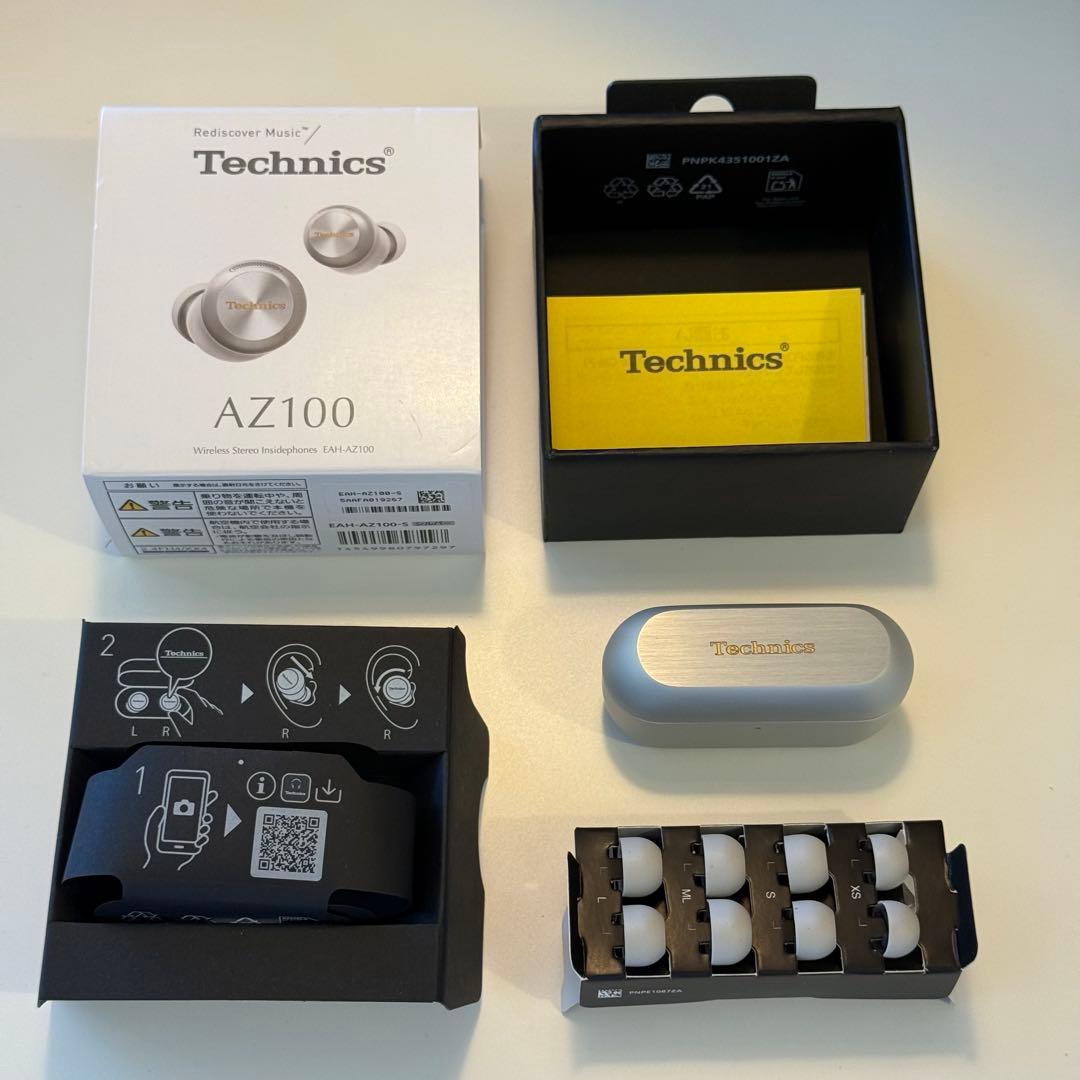 【極美品】Technics AZ100 ワイヤレスイヤホン ブラック