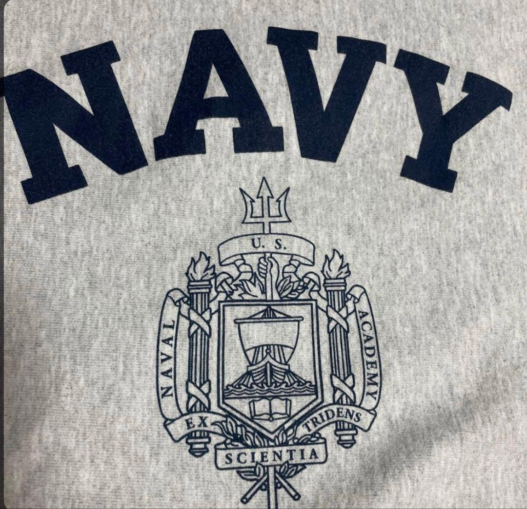 Champion NAVY リバースウィーブ 杢グレー XL