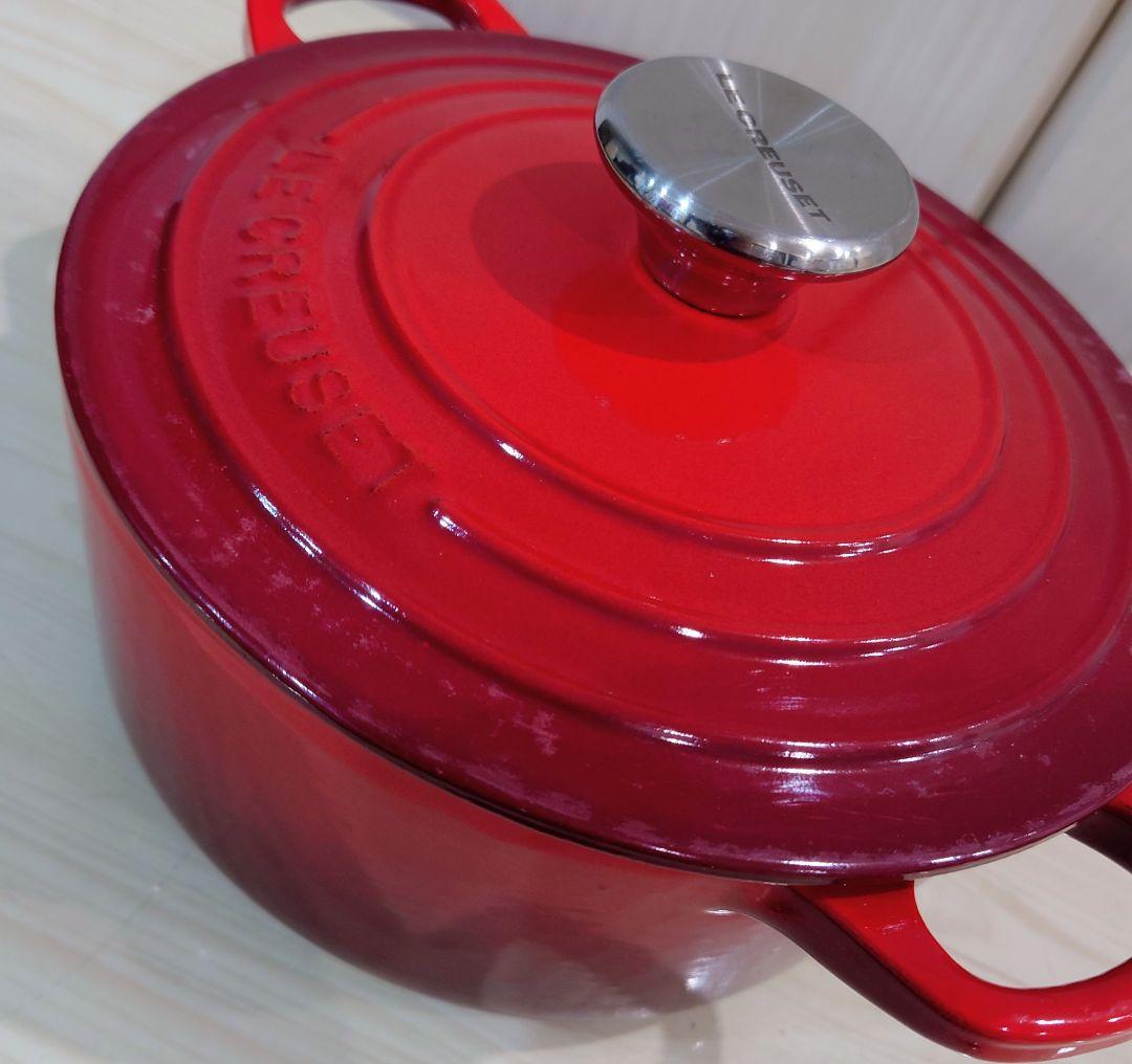 LE CREUSET　ココット　18cm　赤　両手鍋
