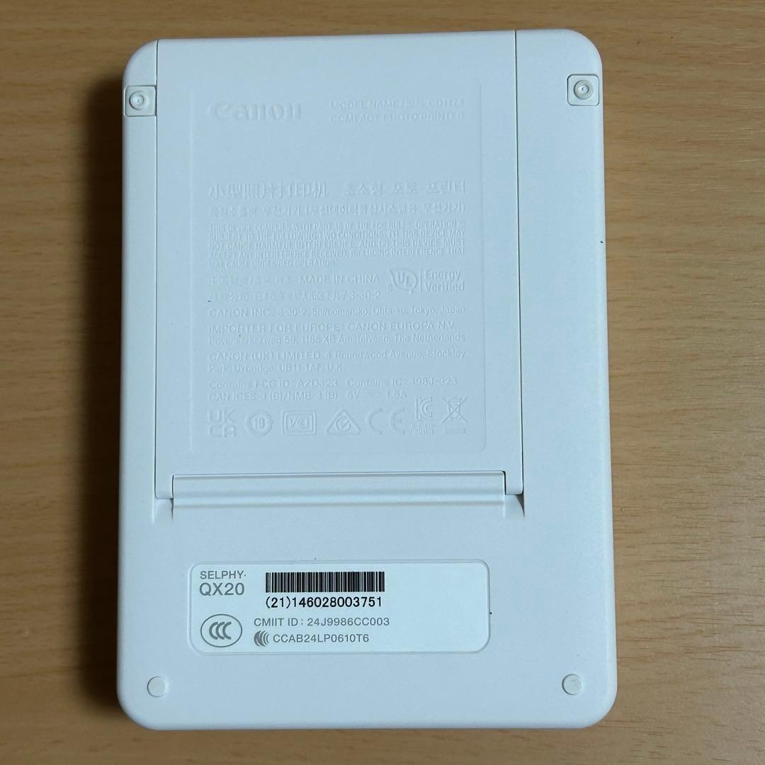 Canon SELPHY QX20 ポータブルプリンター