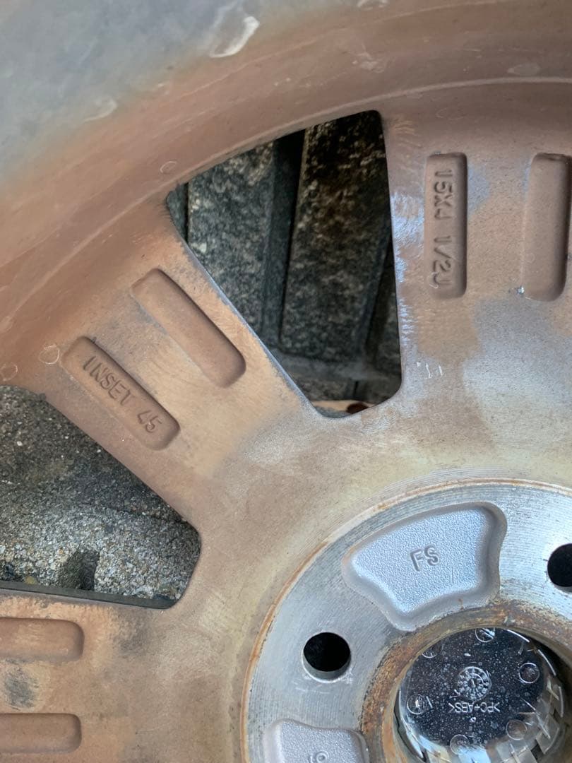 【送料込み】タントカスタム　純正アルミホイール、タイヤセット４本