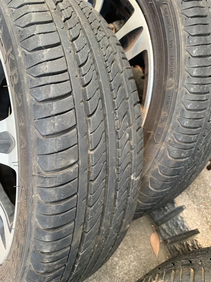 【送料込み】タントカスタム　純正アルミホイール、タイヤセット４本