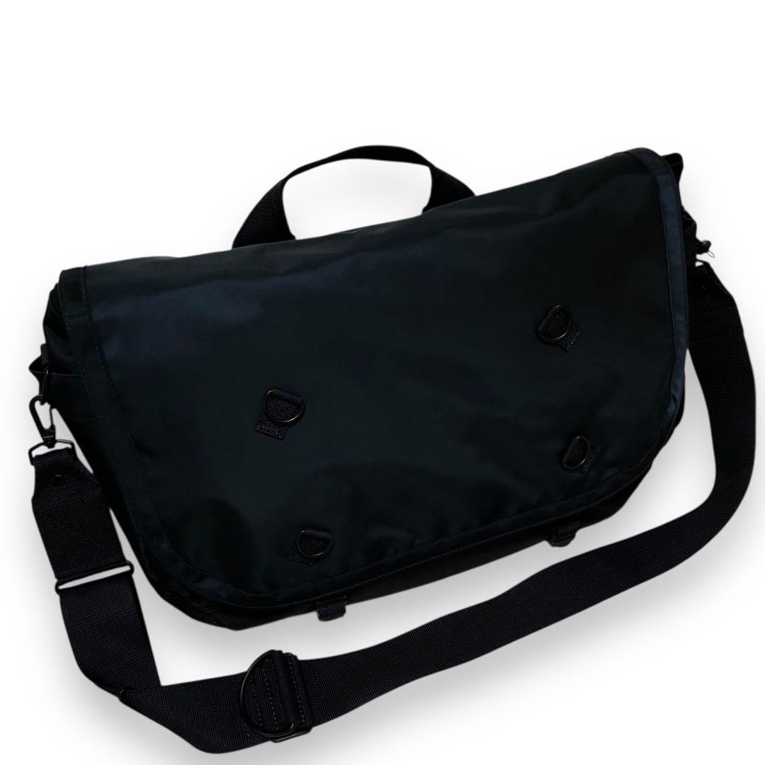 未使用級✨ポーターライド メッセンジャーバッグ ショルダーA4可 ネイビー大容量