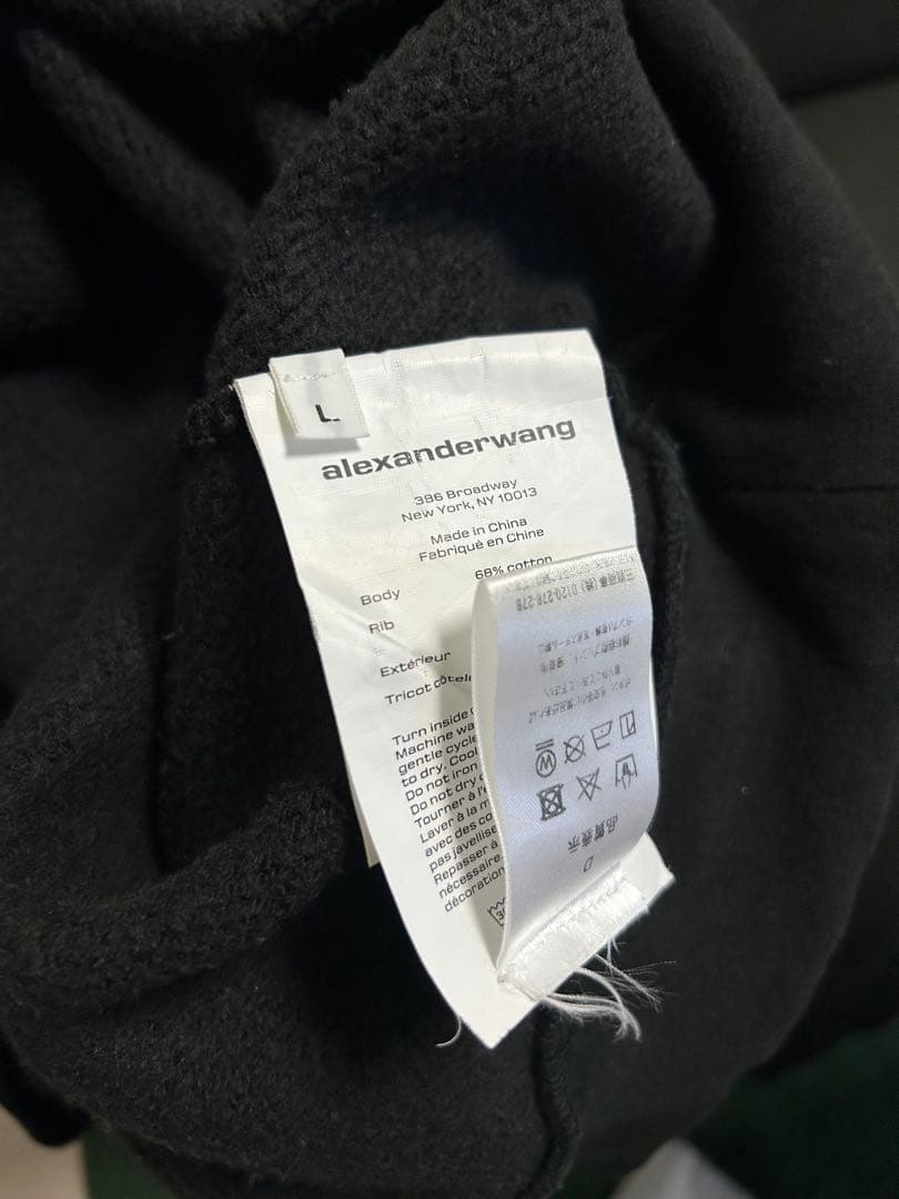 ras　Alexander Wang ブラック クルーネック スウェット