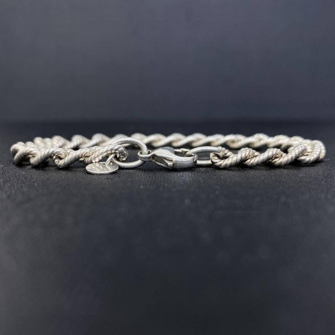 美品 OLD TIFFANY&Co シルバー925 ロープチェーン ブレスレット