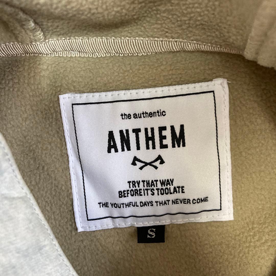 ANTHEM アンセム スノボ スノーボード スキーウェア パーカー Sグレー