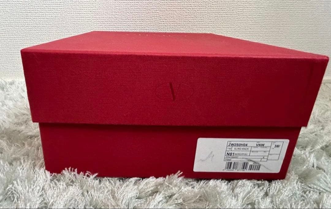 【美品】ヴァレンティノ アンクルストラップ　エナメル　パンプス　25cm