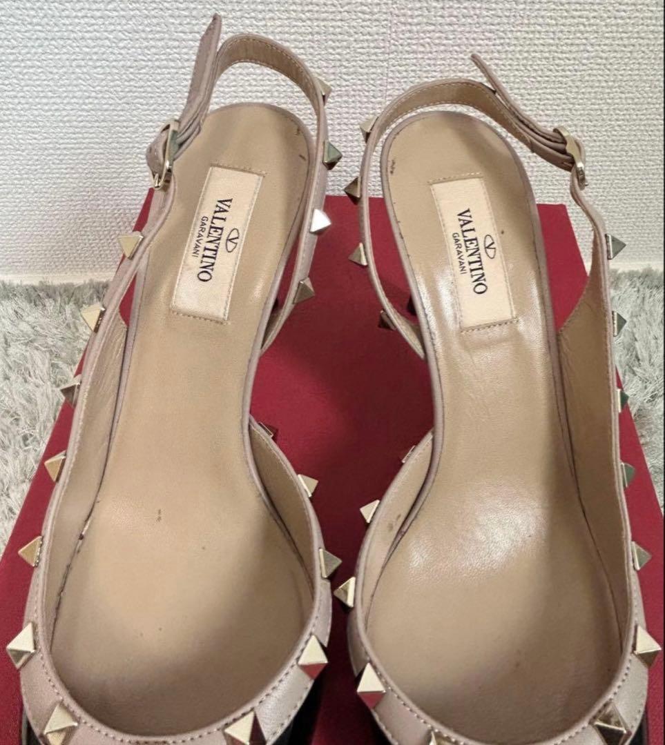 【美品】ヴァレンティノ アンクルストラップ　エナメル　パンプス　25cm