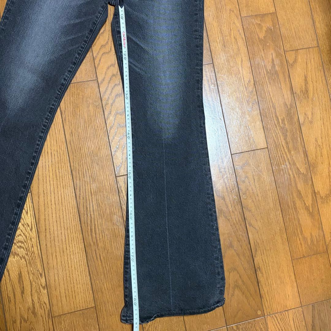 MOUSSY MVS BLACK FLARE (L) フレア ロングサイズ 26