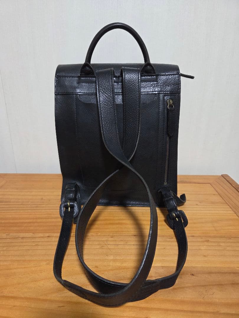 genten ミネルヴァ コンパクトリュック(ブラック) 　ランドセル　牛革