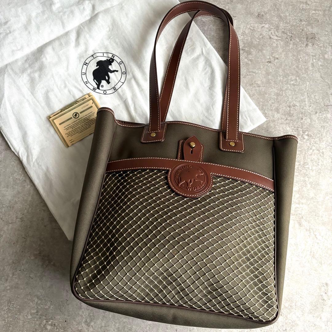 【極美品】HUNTING WORLD サファリ トゥデイ トートバッグ