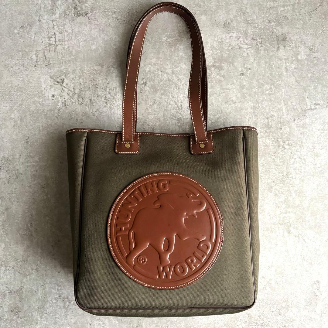 【極美品】HUNTING WORLD サファリ トゥデイ トートバッグ