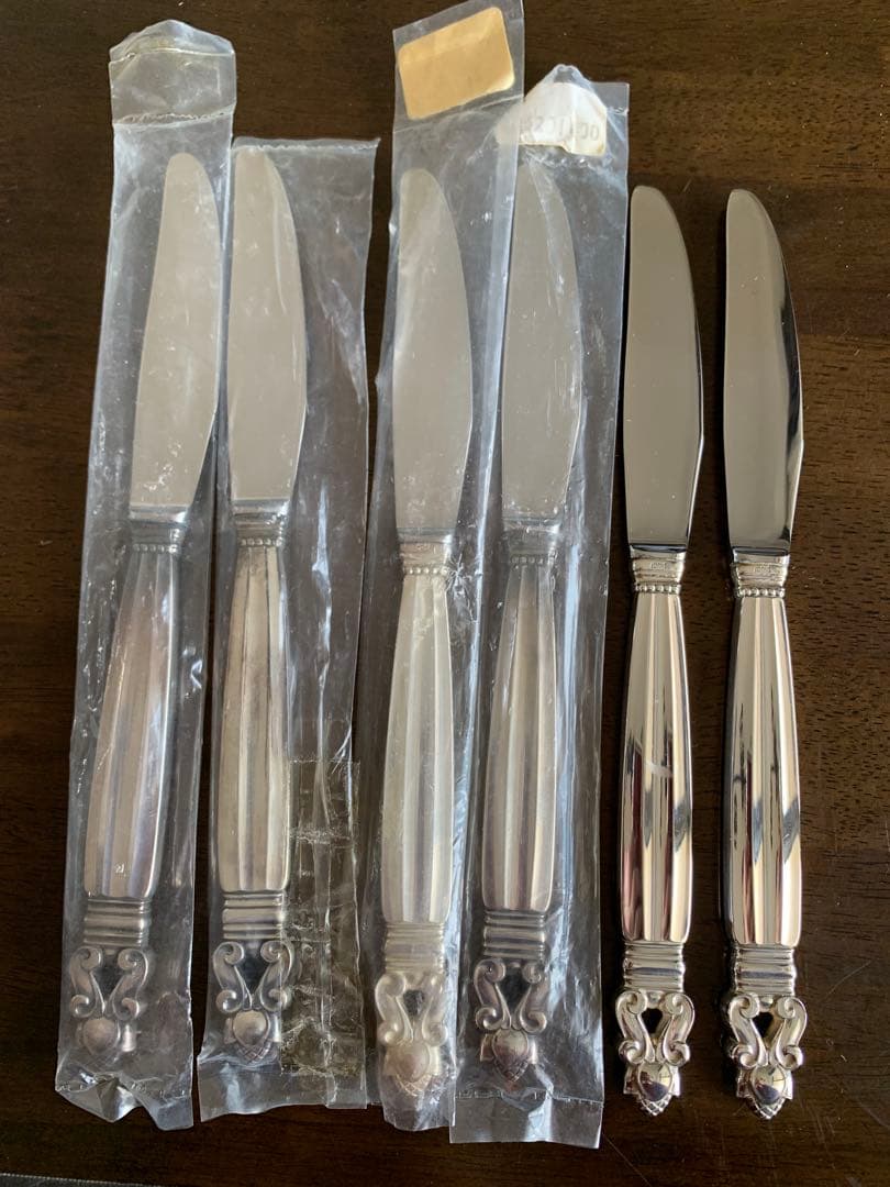 ジョージジェンセン　エーコン　ACORN廃盤ディナーナイフ　スターリングシルバー