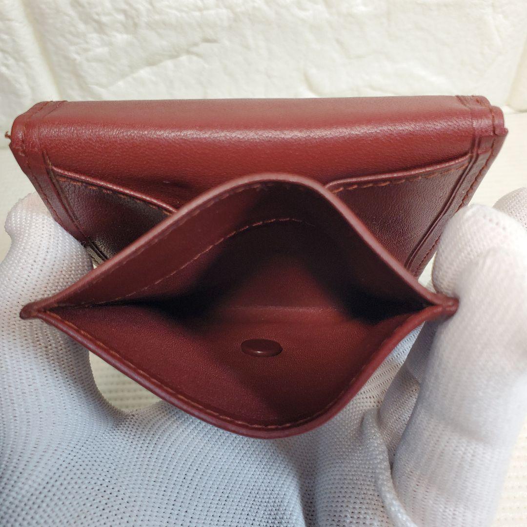 【美品】Cartier マスト バーガンディ ケース 財布 レザー