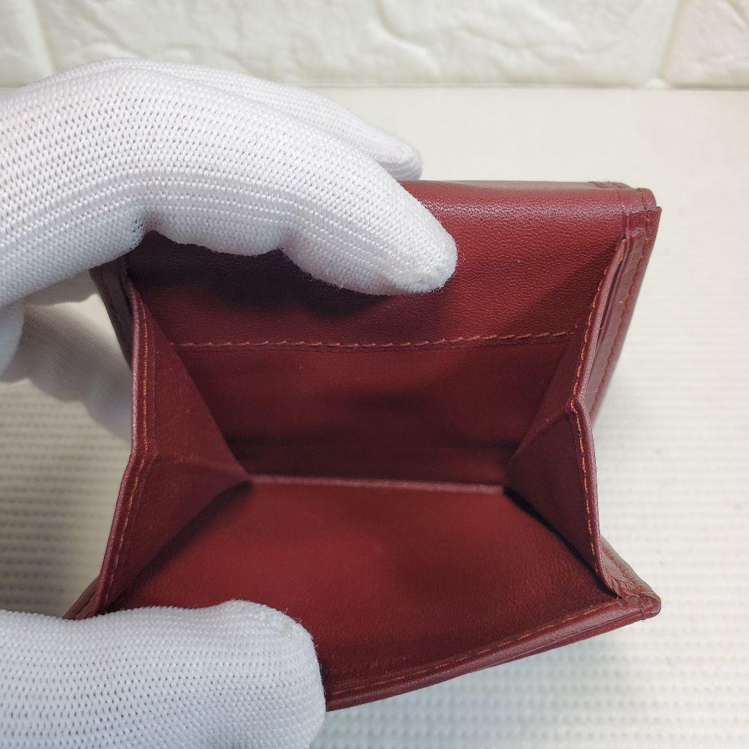 【美品】Cartier マスト バーガンディ ケース 財布 レザー