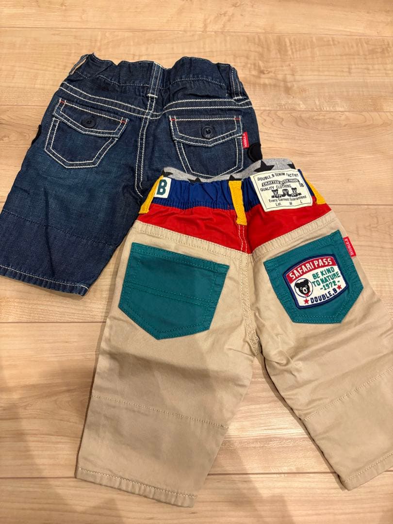 double_b 半ズボンセット　90㎝