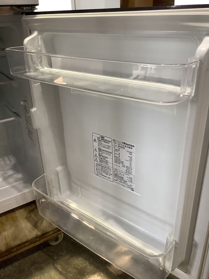 【一人暮らし用】ハイセンス 2ドア冷蔵庫 HR-B95A 93L 2019年製