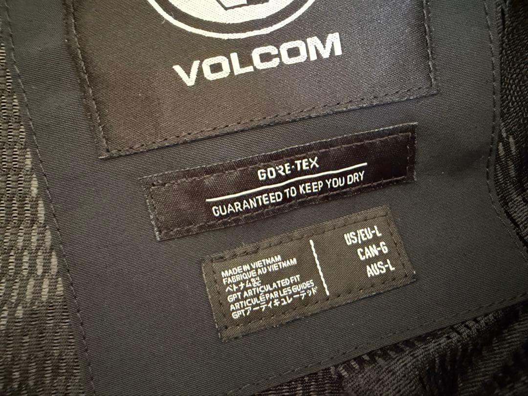 ボルコム　ゴアテックス　ガイドジャケット　ビブパンツ　L volcom