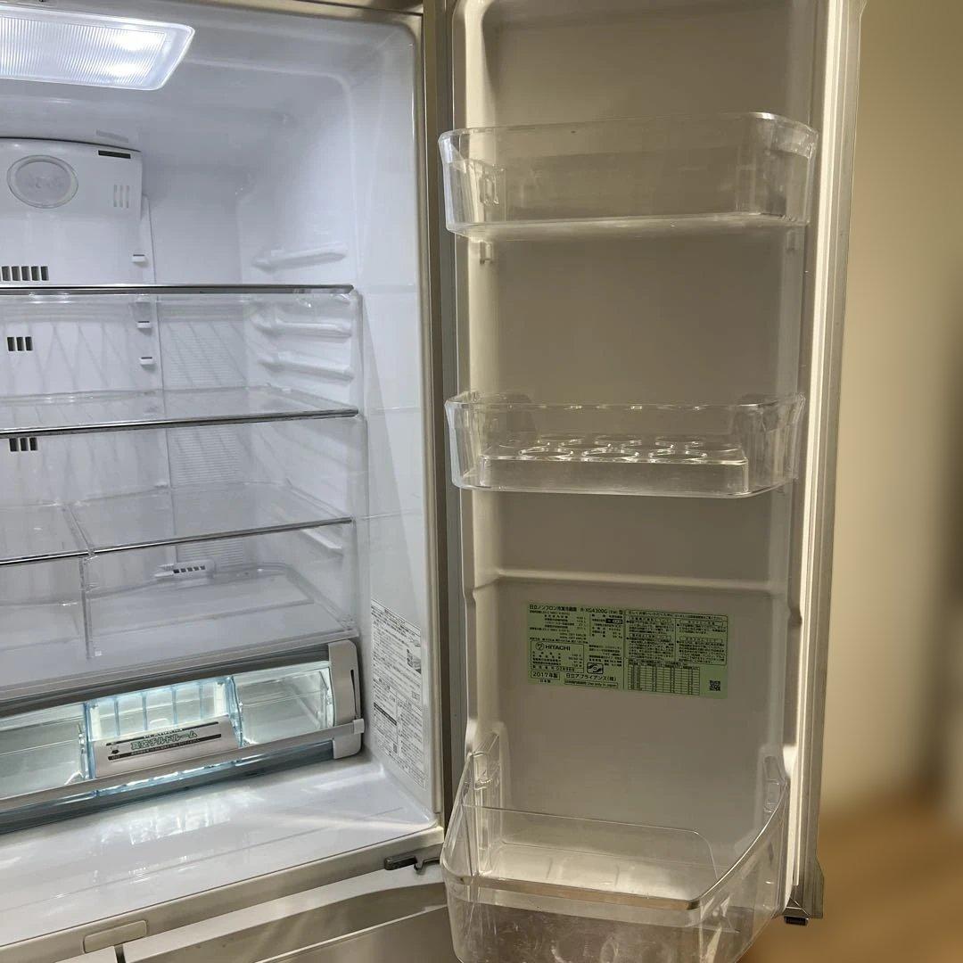 【美品】HITACHI 6ドア冷蔵庫 430L R-XG4300G