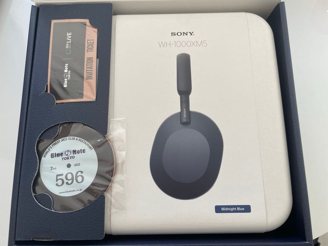 SONY　WH-1000XM5　ミッドナイトブルー　保証書＆earprofit付