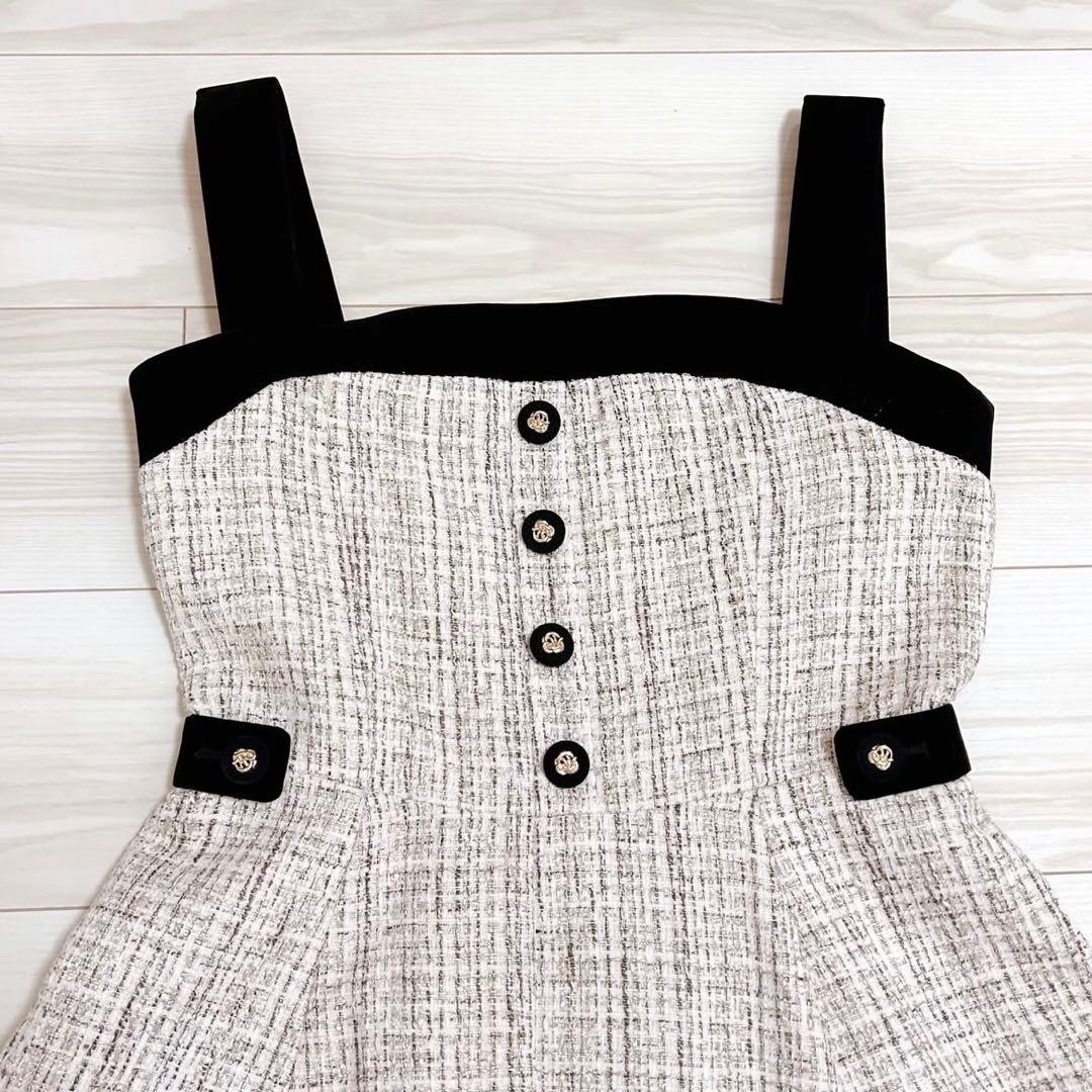 ワンピース Herlipto Margaux Tweed Mini Dress M