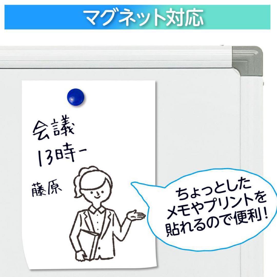 【中古】ホワイトボード 1800×900 脚付 両面 回転式 オフィス 家庭用