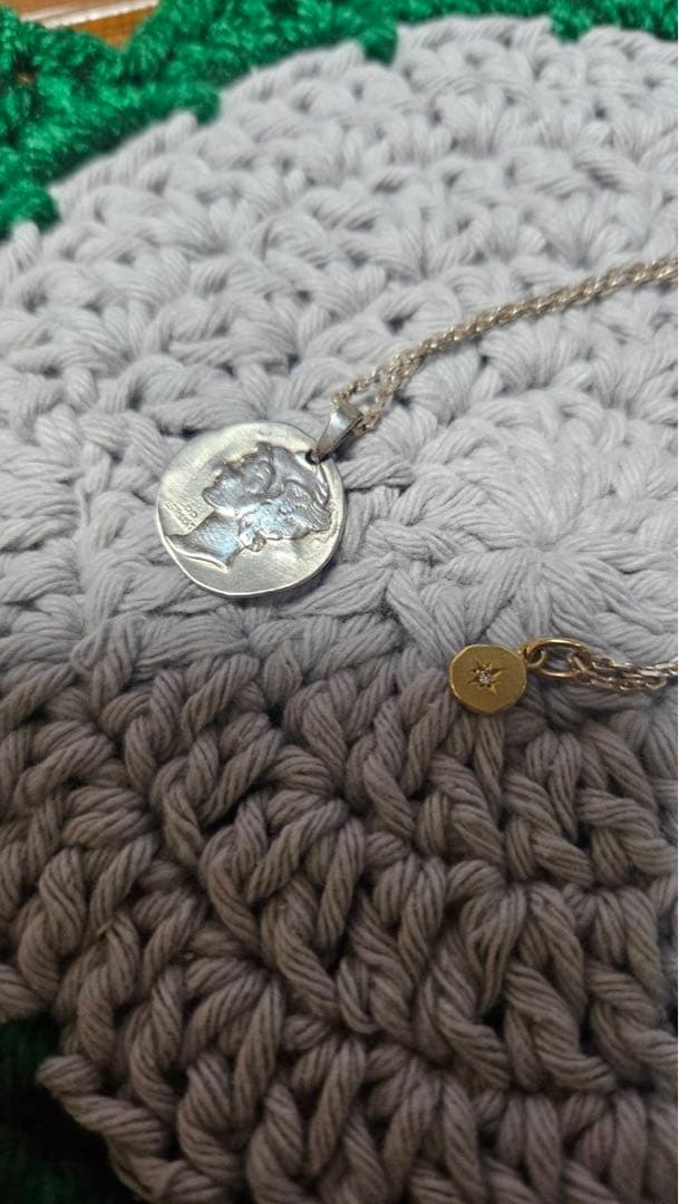 リバティヘッドネックレス シルバー/K18 シンパシーオブソウル