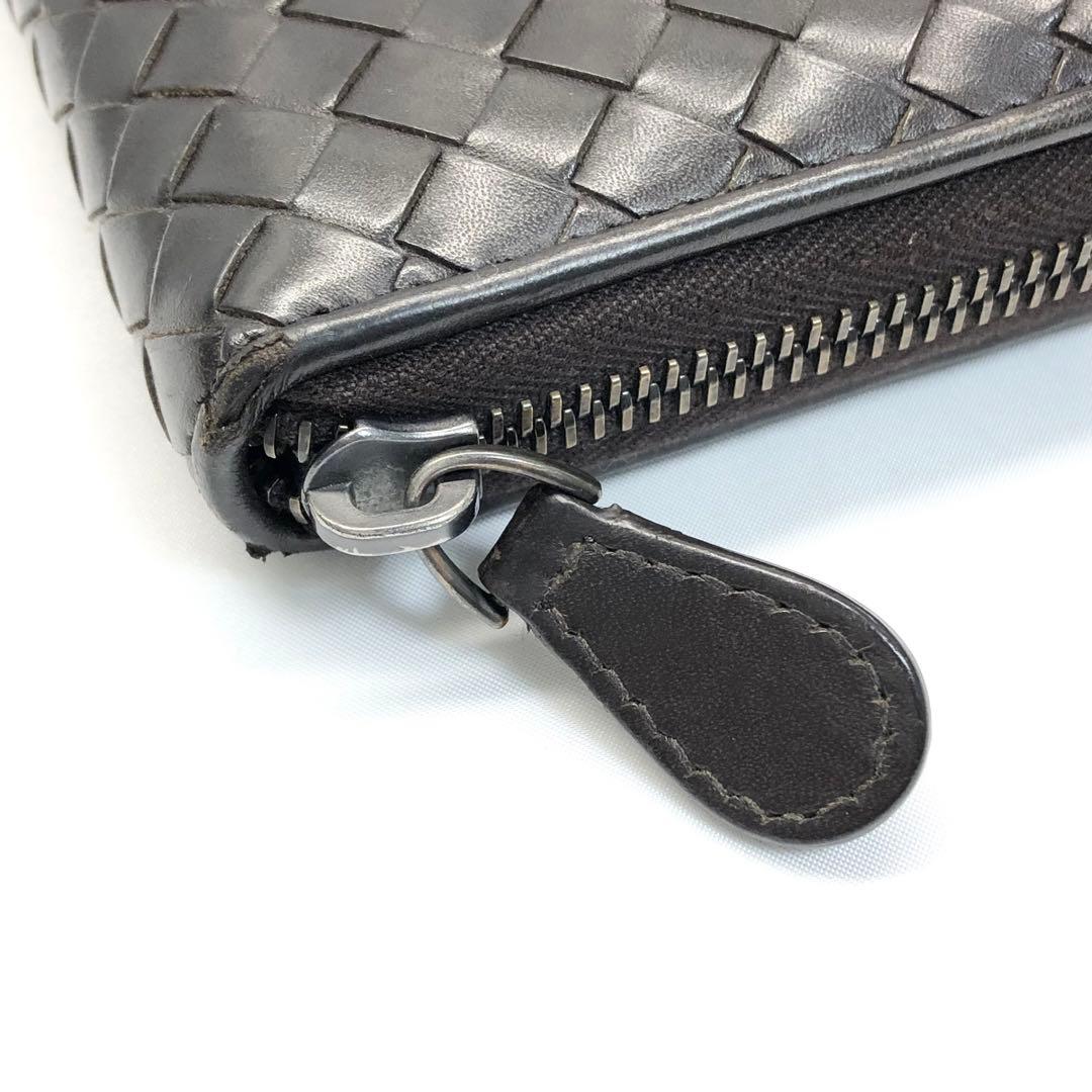 BOTTEGA VENETA ボッテガ　イントレチャート 長財布　ブラウン