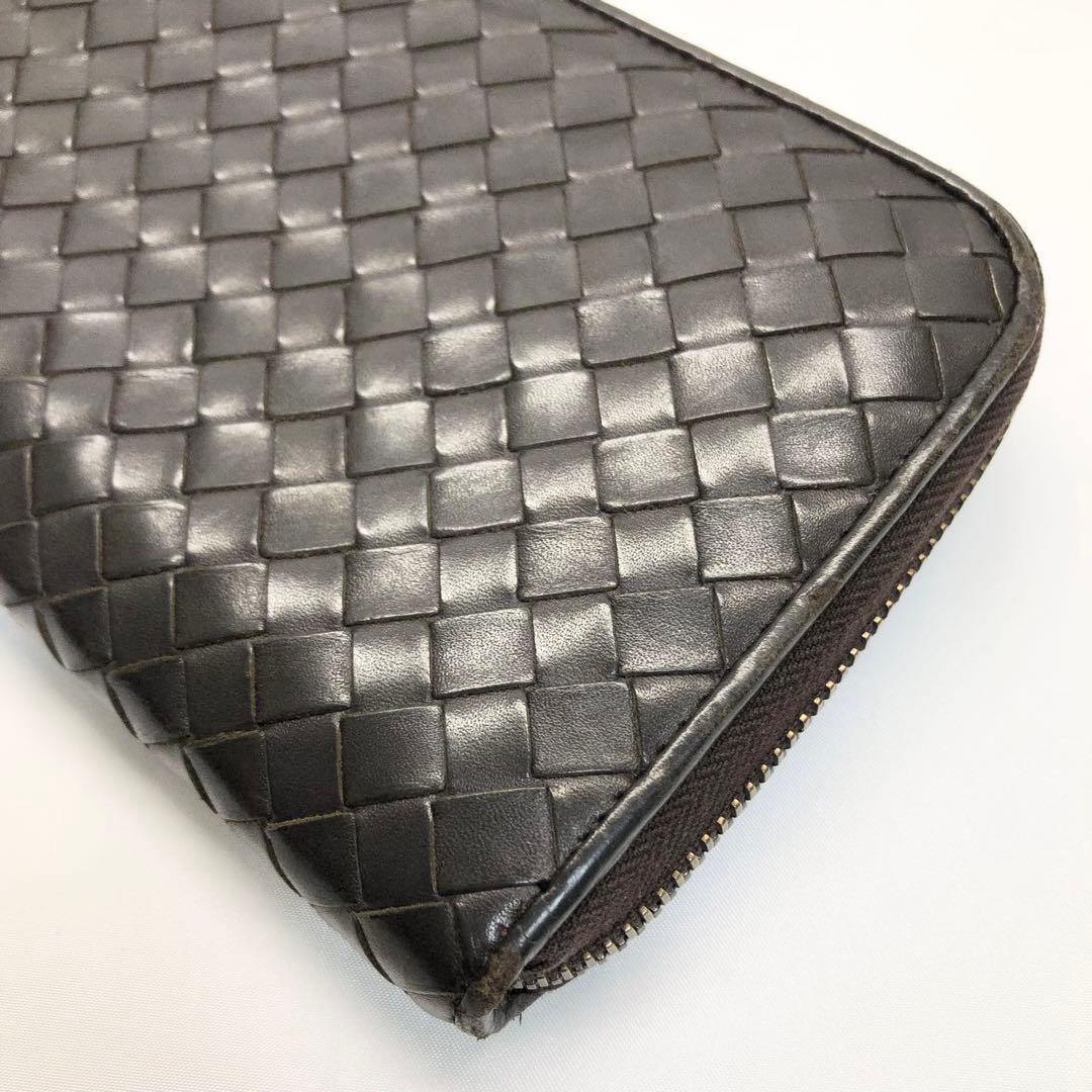 BOTTEGA VENETA ボッテガ　イントレチャート 長財布　ブラウン