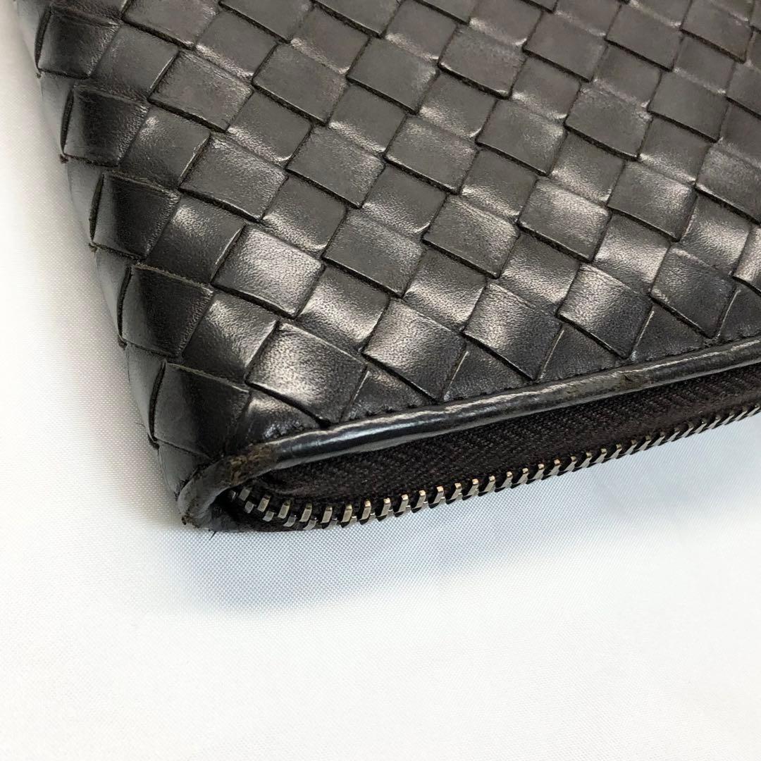 BOTTEGA VENETA ボッテガ　イントレチャート 長財布　ブラウン