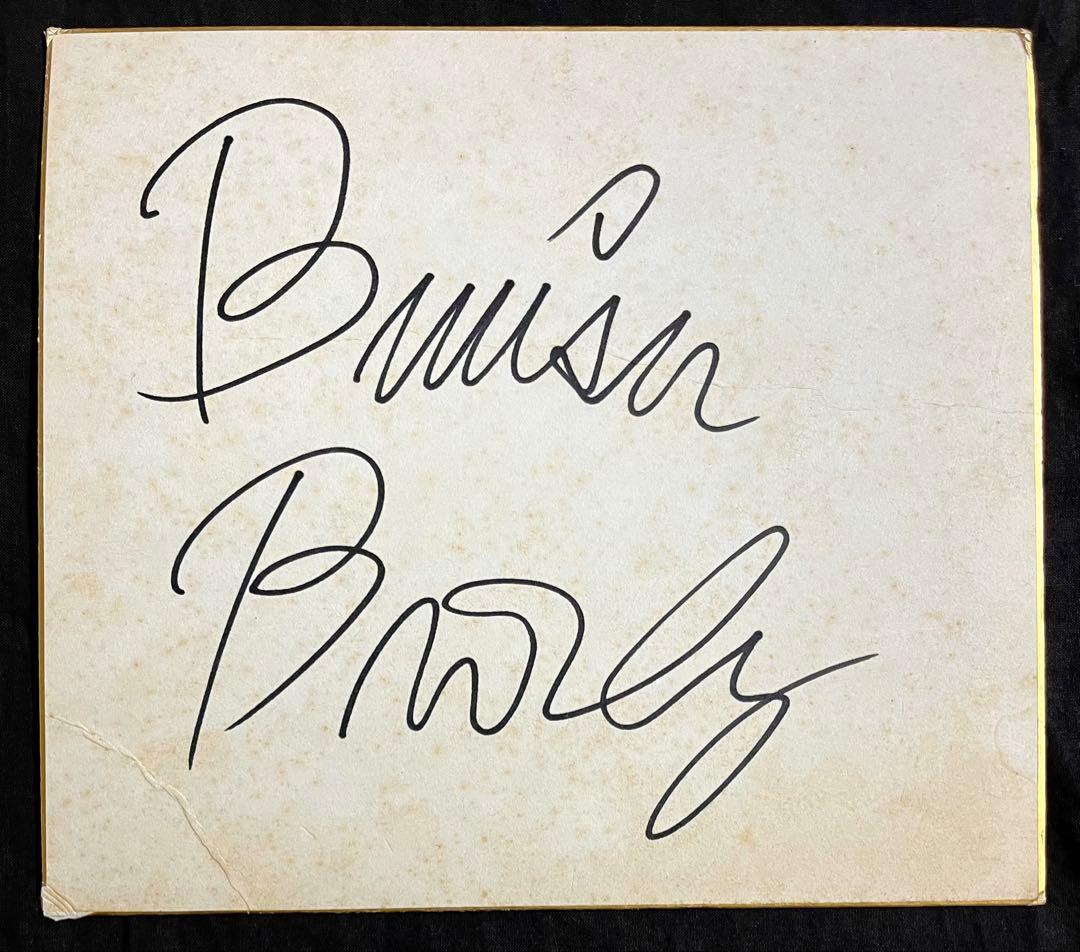 超獣 ブルーザー・ブロディ☆直筆サイン色紙 昭和プロレスラー