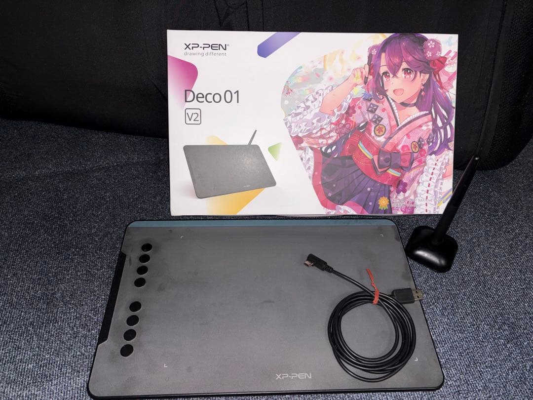XP-PEN Deco 01 V2 板タブと左手デバイスACK05 のセット