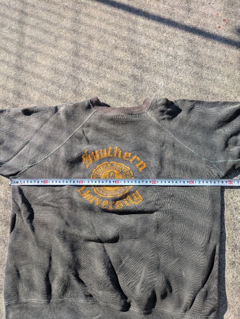 ビンテージスエット4本針 カレッジ 60年代 ブラックフェード